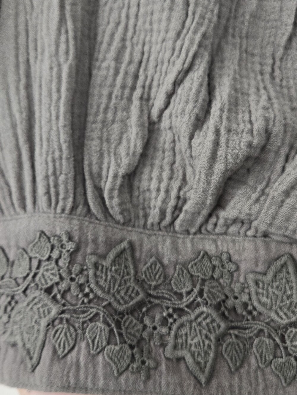 Disturbia - Alder Cotton Ivy Detailed Crop Top Whimsygoth Cottagecore - Picture 6 of 6